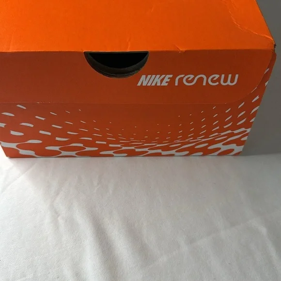 EMPTY NIKE SHOE BOX - ORANGE RENEW NIKE BOX Size 7.5 (EMPTY SHOE BOX NO SHOES) - Picture 2 of 5
